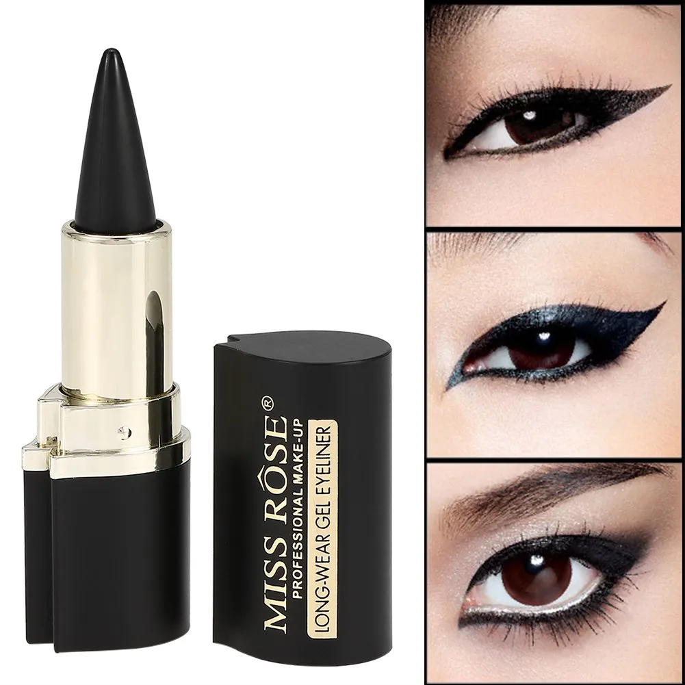 Uxsiya Eyeliner-Stift wasserfest matt Schwarz