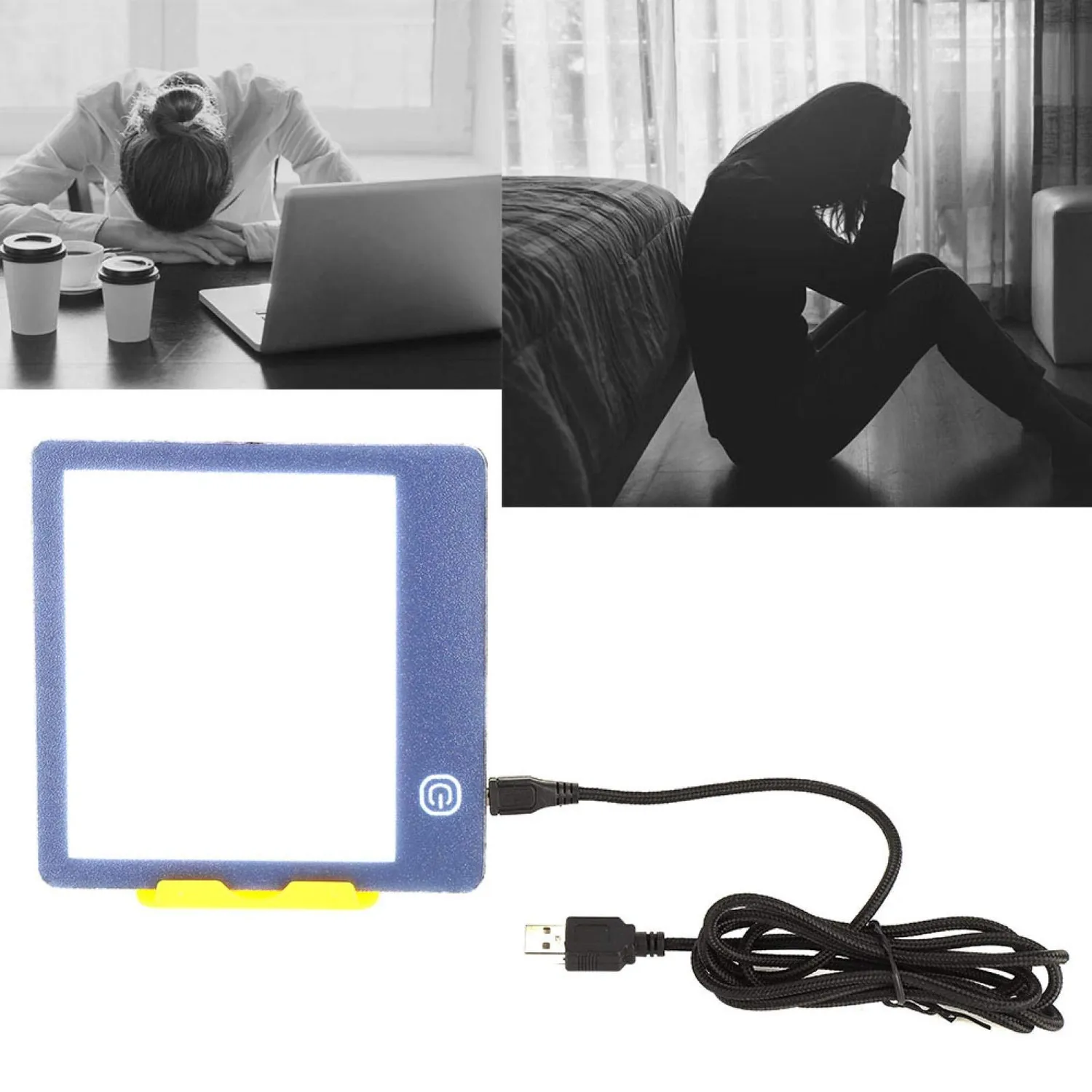 Uxsiya Tageslichtlampe 5V USB dimmbar ultradünn