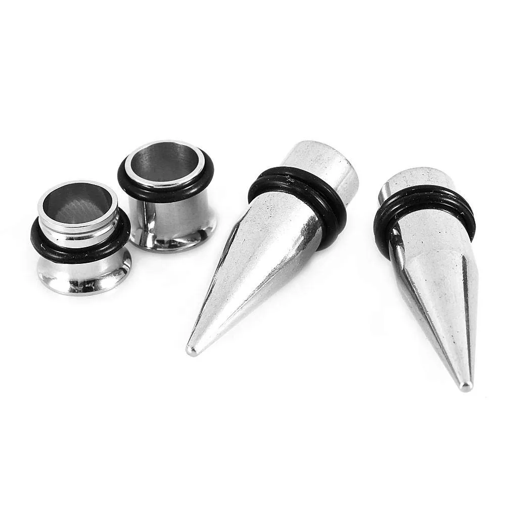Uxsiya Ohrschmuck 36-teiliges Stretcher-Set Edelstahl Unisex